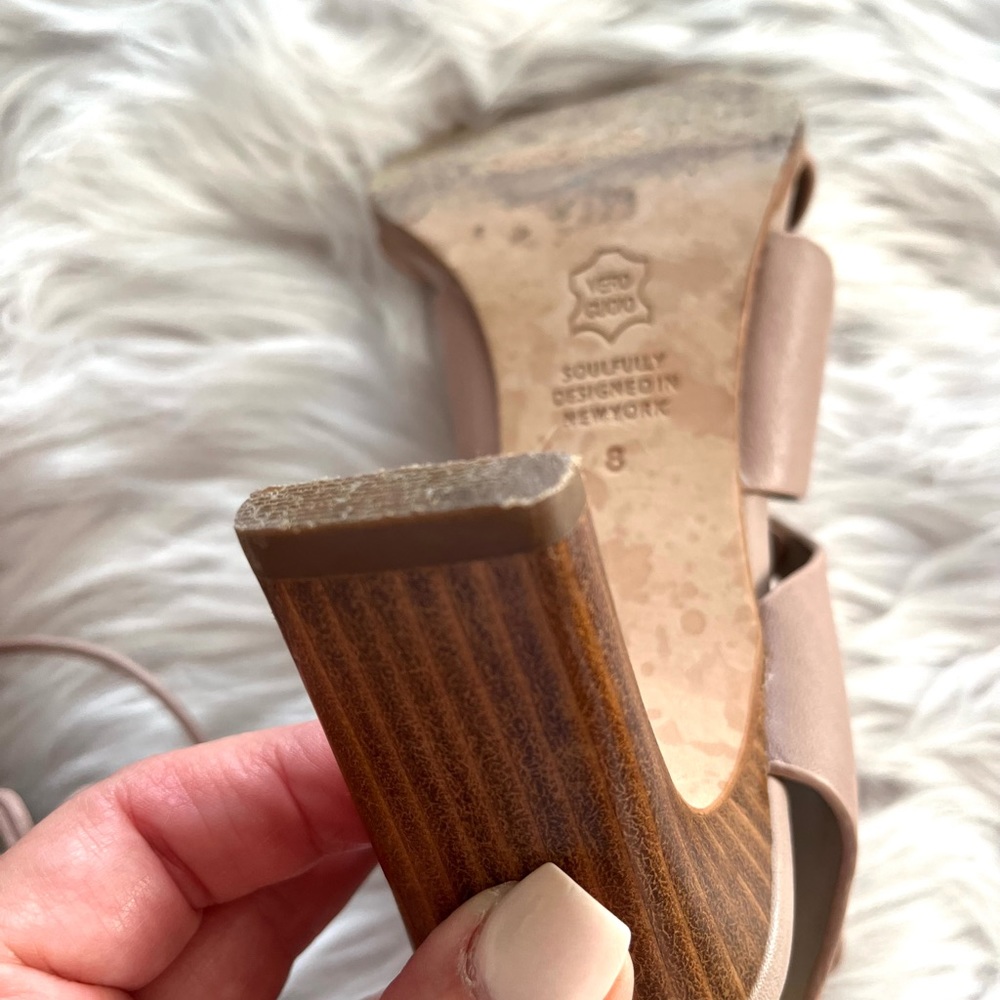 MATT BERNSON•miro leather lace up heel sandals 8M EUC - Picture 11 of 12